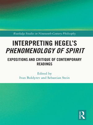 cover image of Interpreting Hegel's Phenomenology of Spirit